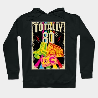 Funny 80s Retro 1980s Party Turntable Cassette Hoodie